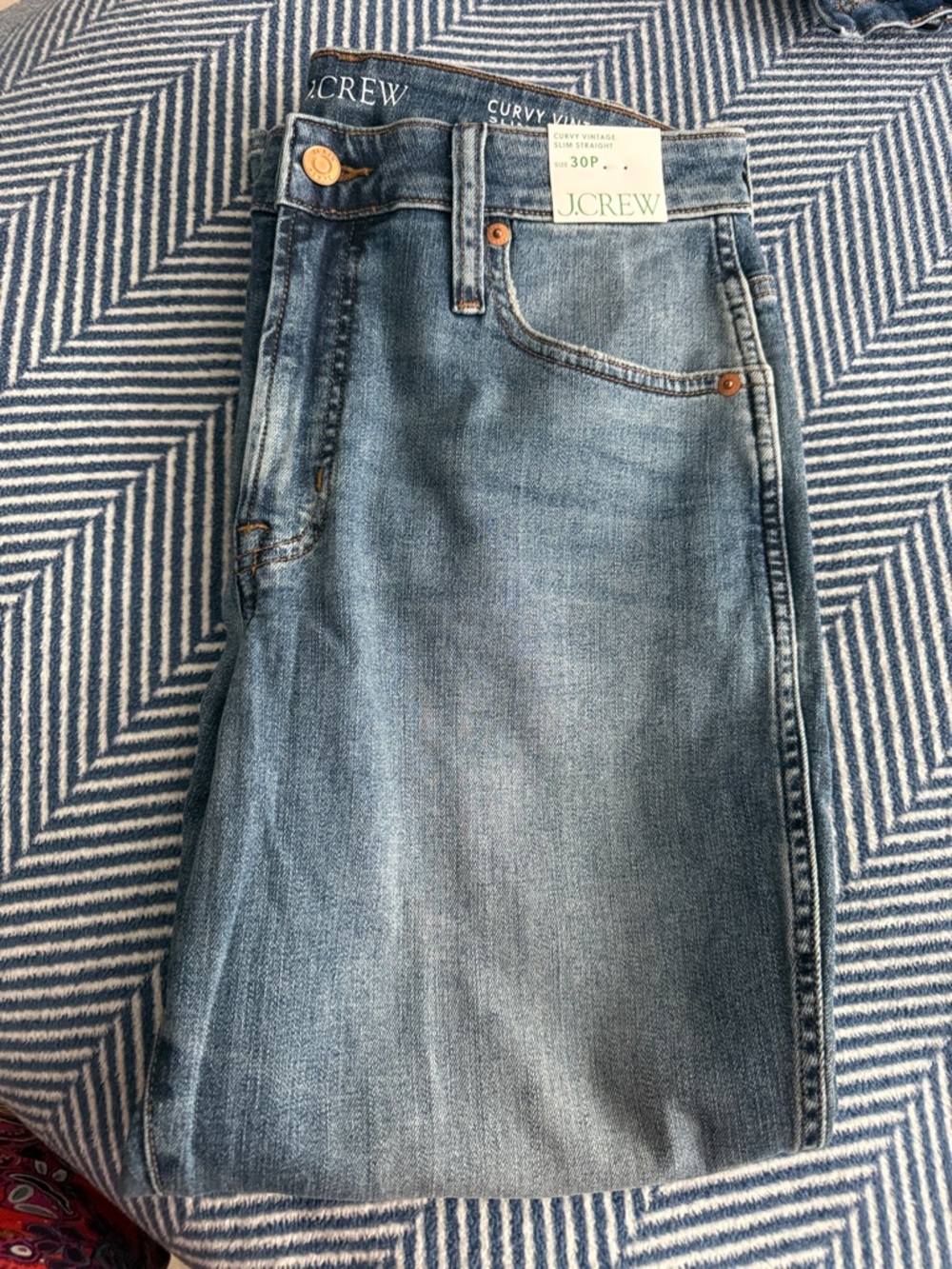 J.Crew Women’s Slim Straight Jeans in Light Blue Wash